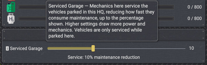 Service Garage Bonus